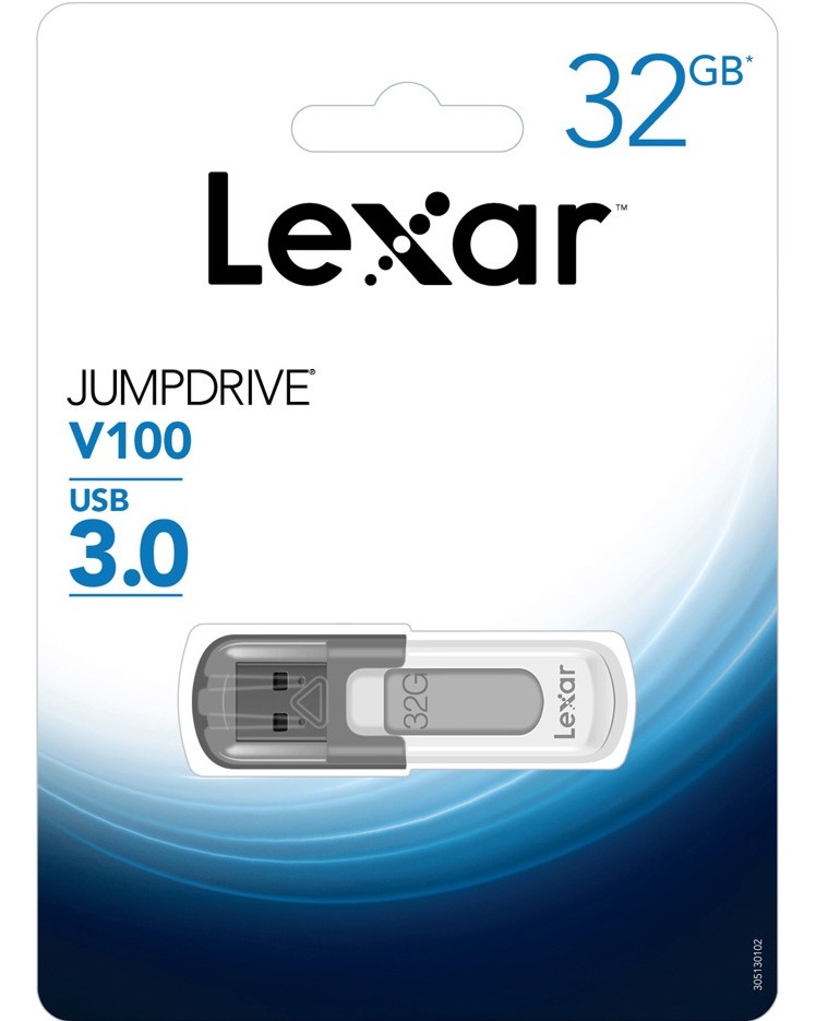USB 3.0 ���� ����� 32 GB Lexar V100 - 