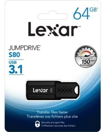 USB 3.1 ���� ����� 64 GB Lexar S80 - 