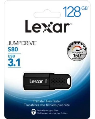 USB 3.1 флаш памет 128 GB Lexar S80 USB 3.1 флаш памет 128 GB Lexar S80 -