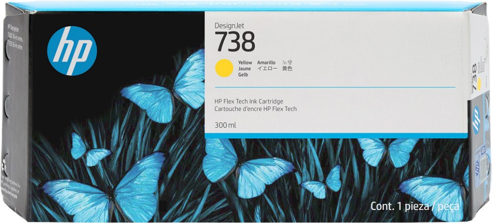      HP 738 Yellow - 300 ml - 