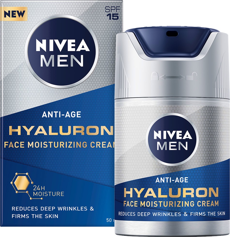 Nivea Men Anti-Age Hyaluron Face Moisturising Cream SPF 15 -       - 