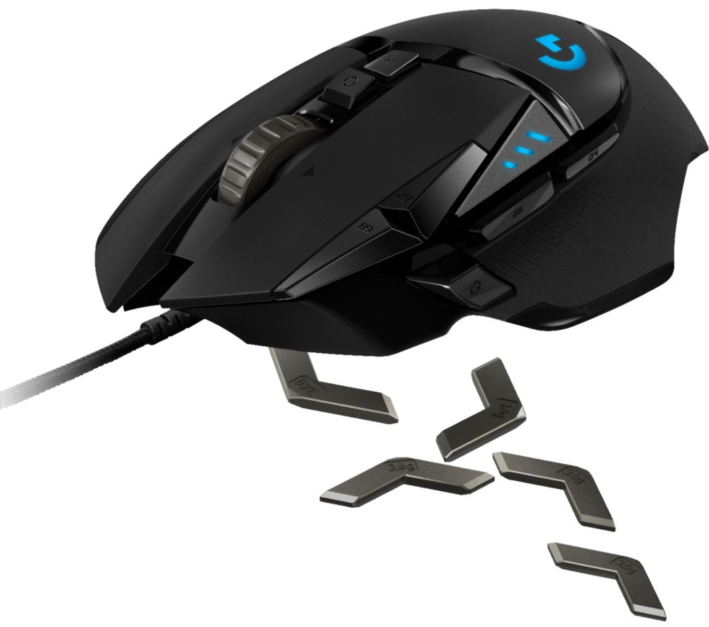 Гейминг оптична мишка с USB кабел Logitech G502 Hero Гейминг оптична мишка с USB кабел Logitech G502 Hero - С 11 бързи бутона -