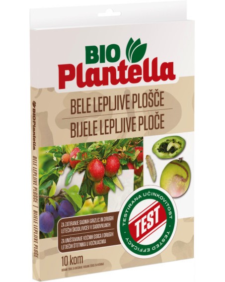 Лепливи стикери за овощни дръвчета Plantella - 10 броя от серията Bio - 