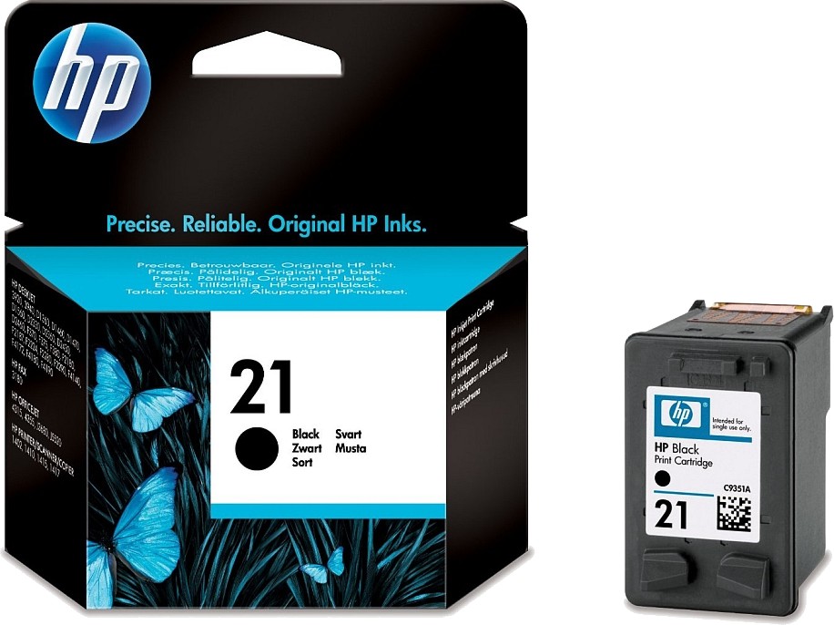 Касета с мастило за принтер HP 21 Black Касета с мастило за принтер HP 21 Black - 190 страници -
