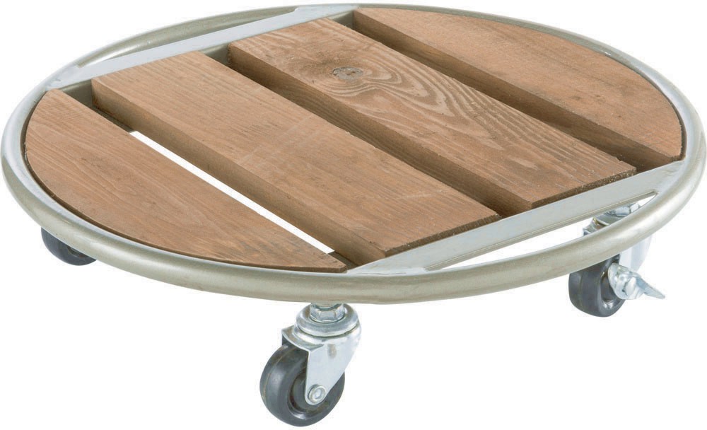 Поставка за саксия Nortene Flora Roll Metal Wood Поставка за саксия Nortene Flora Roll Metal Wood -