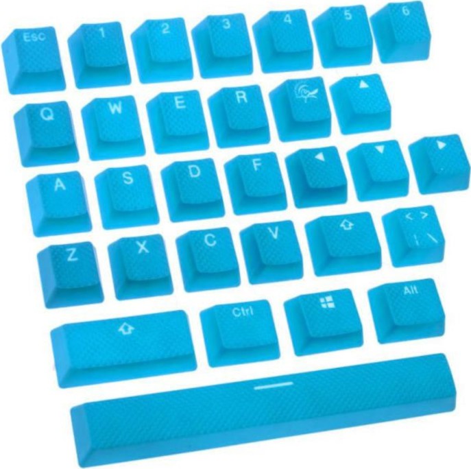 Капачки за механична клавиатура Ducky Rubber Backlit Капачки за механична клавиатура Ducky Rubber Backlit - 31 броя, ANSI Layout, MX, Double-Shot -