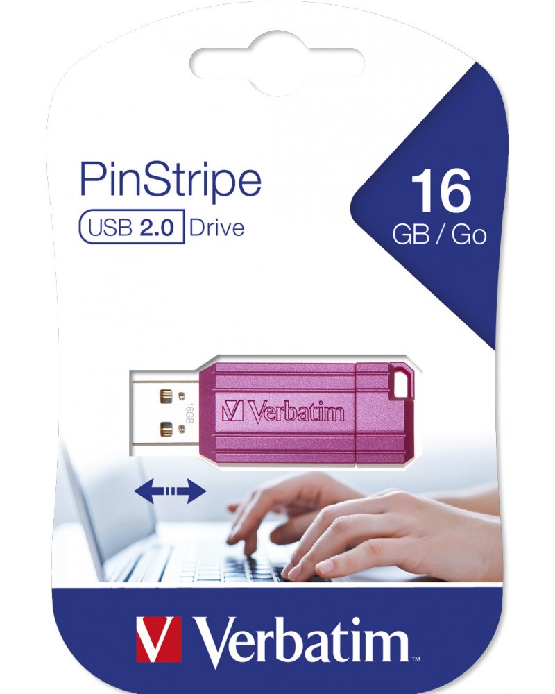 USB 2.0   16 GB Verbatim PinStripe - 