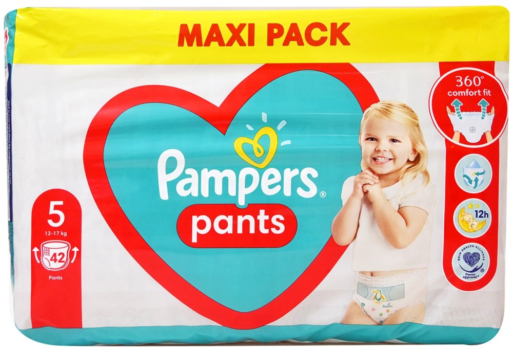 Гащички Pampers Pants 5 - 22÷152 броя, за бебета 12-17 kg - продукт