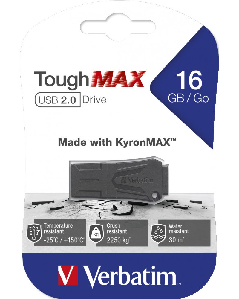 USB 2.0 ���� ����� 16 GB Verbatim Tough Max - 