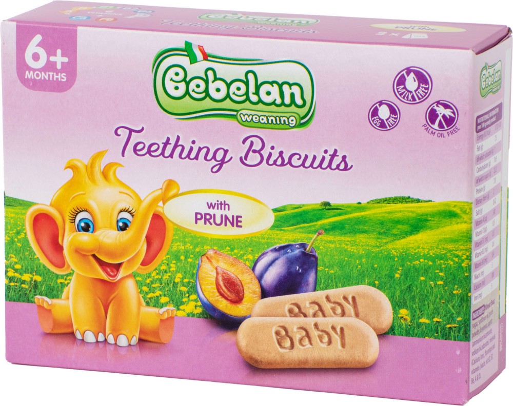 Бебешки бисквити със слива Bebelan - 200 g, за 6+ месеца - продукт