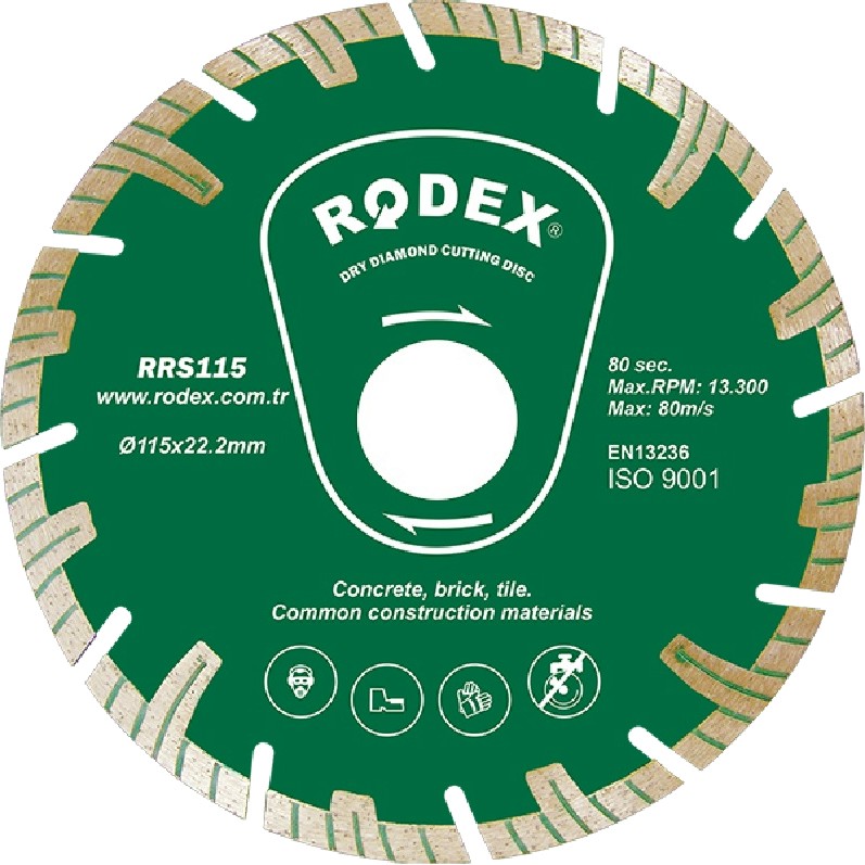      Rodex - ∅ 115 / 2.2 / 22.2 mm   Turbo - 