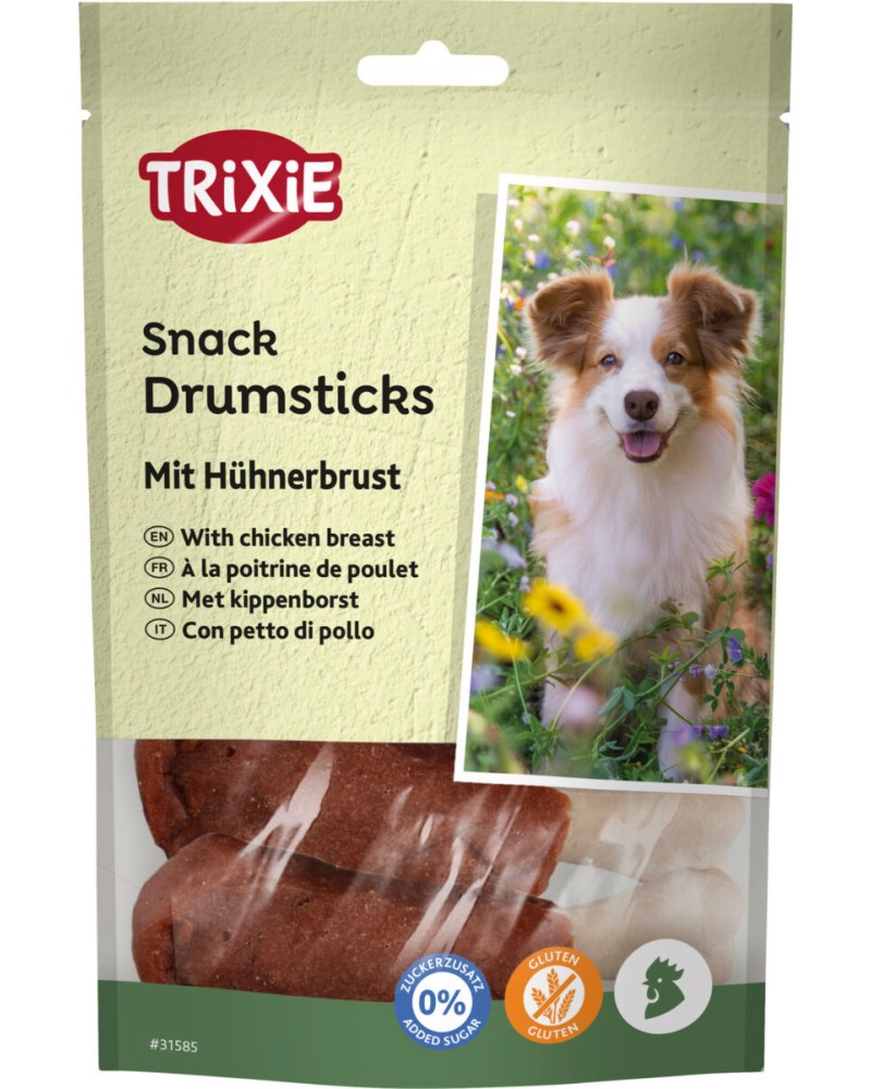 Лакомства за кучета Trixie Drumsticks Лакомства за кучета Trixie Drumsticks - 95 g, с пилешко, от серията Premio - храна