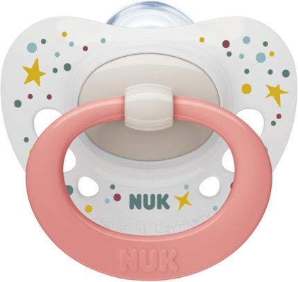 Ортодонтична залъгалка NUK - С кутия за съхранение, от серията Signature, 0-6 м - залъгалка