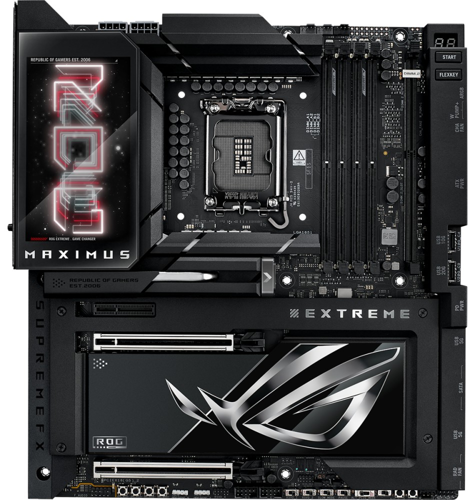 Дънна платка ASUS ROG Maximus Z890 Extreme Дънна платка ASUS ROG Maximus Z890 Extreme - LGA 1851, Intel Z890, DDR5, EATX -