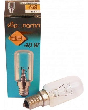 Крушка за аспиратор с нажежаема жичка ESI T25 E14 40 W Крушка за аспиратор с нажежаема жичка ESI T25 E14 40 W -