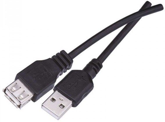 ����� USB 2.0 Type-A male ��� USB Type-A female Emos - 2 m - 