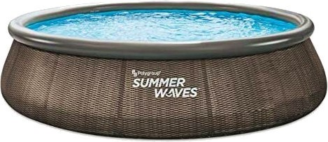 Кръгъл надуваем басейн Polygroup Summer Waves Quick Set - С филтърна помпа - басейн