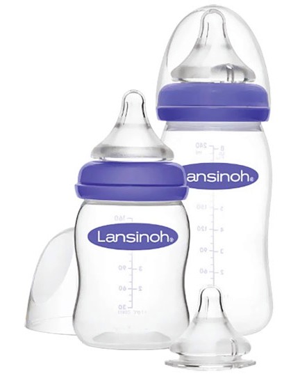 Бебешки шишета Lansinoh Natural Wave - 2 броя - шише