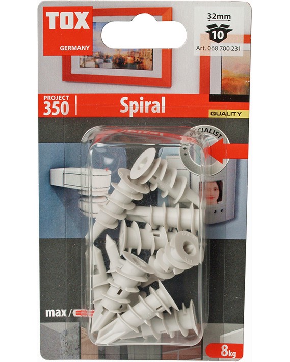     Tox Spiral - 10    ∅ 13 x 32 mm - 