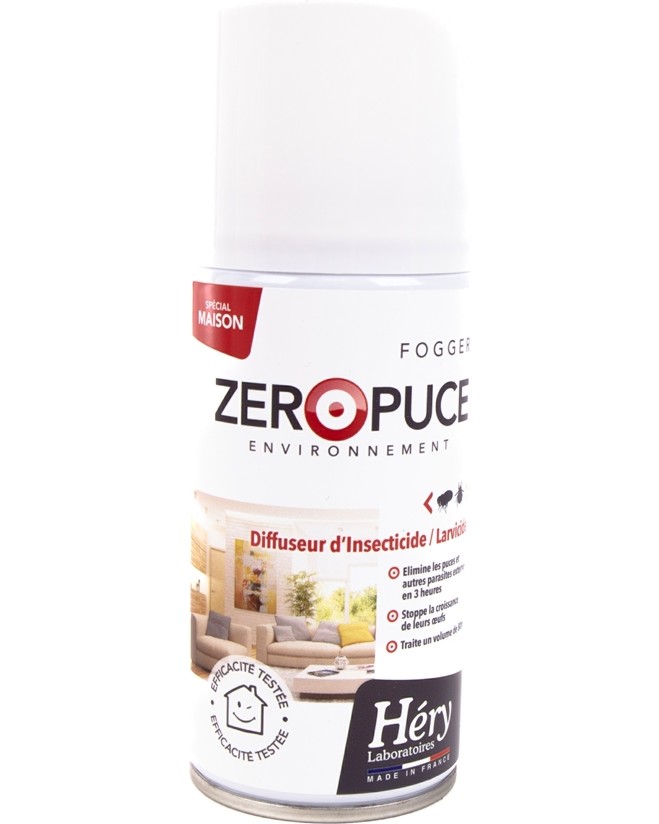 Противопаразитен спрей Hery Zero Puce Противопаразитен спрей Hery Zero Puce - 150 ml - продукт