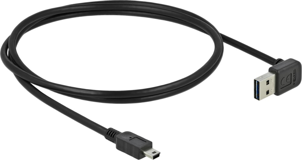 Кабел USB-А male към USB Mini-B male DeLock Кабел USB-А male към USB Mini-B male DeLock - 1 m, 480 Mbps -