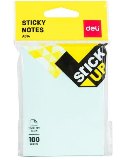      Deli EA01402 - 100    7.6 x 10.1 cm   Stick Up - 