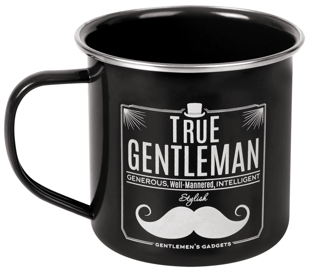 Метална чаша Simetro books True Gentleman - 380 ml - чаша