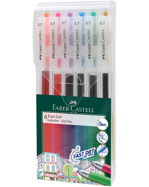 ����������� ��� ������ Faber-Castell 0.7 mm - 6 ����� - 