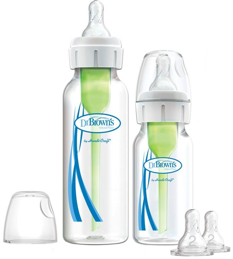 Бебешки стандартни шишета Dr. Brown's - 2 броя, от серията Options+ - шише