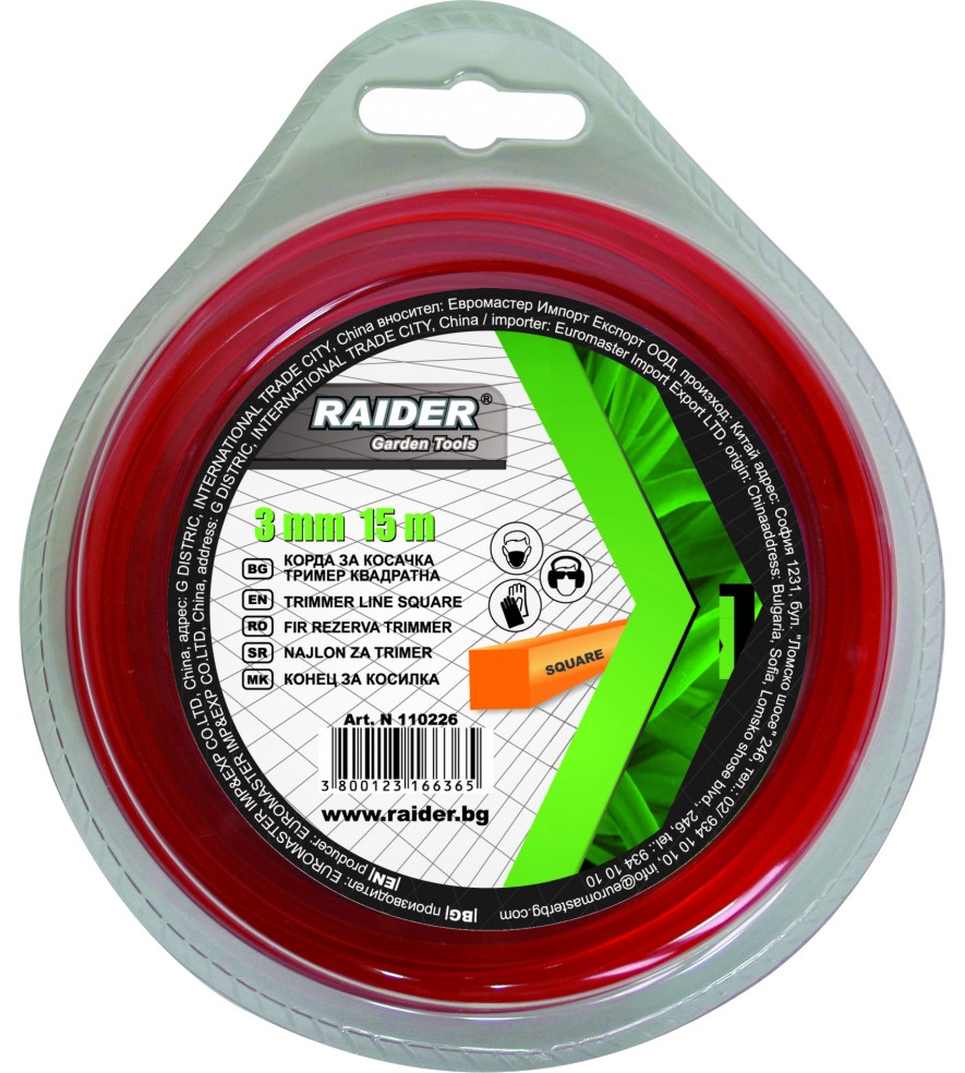    ∅ 3 mm x 15 m Raider -    - 