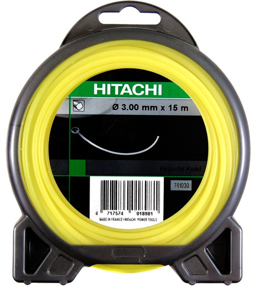Корда за тример ∅ 3 mm x 15 m HiKOKI (Hitachi) - С квадратен профил - 