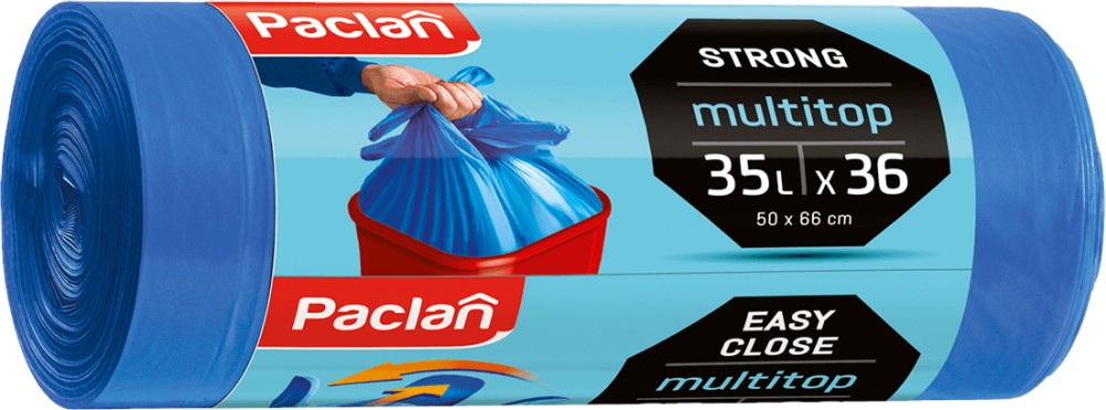 Торби за смет с уши Paclan Торби за смет с уши Paclan - 35 или 60 l - чували
