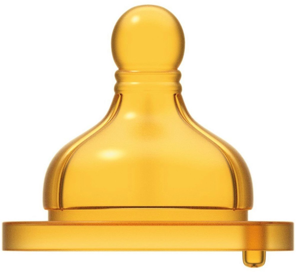 Каучукови биберони за стандартно шише Chicco Slow - 2 броя, от серията Original Touch, 0+ м - биберон