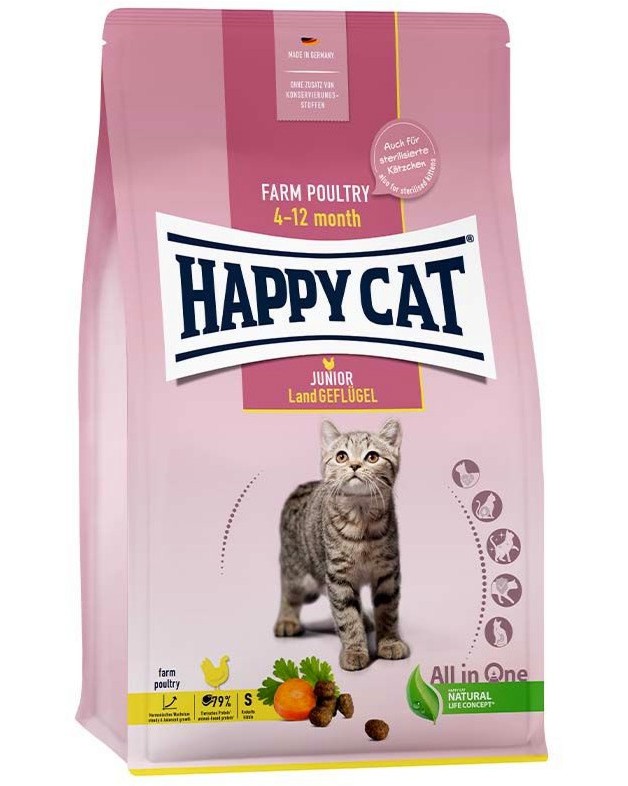     Happy Cat Junior - 0.3 ÷ 10 kg,  ,   Young,  4  12  - 