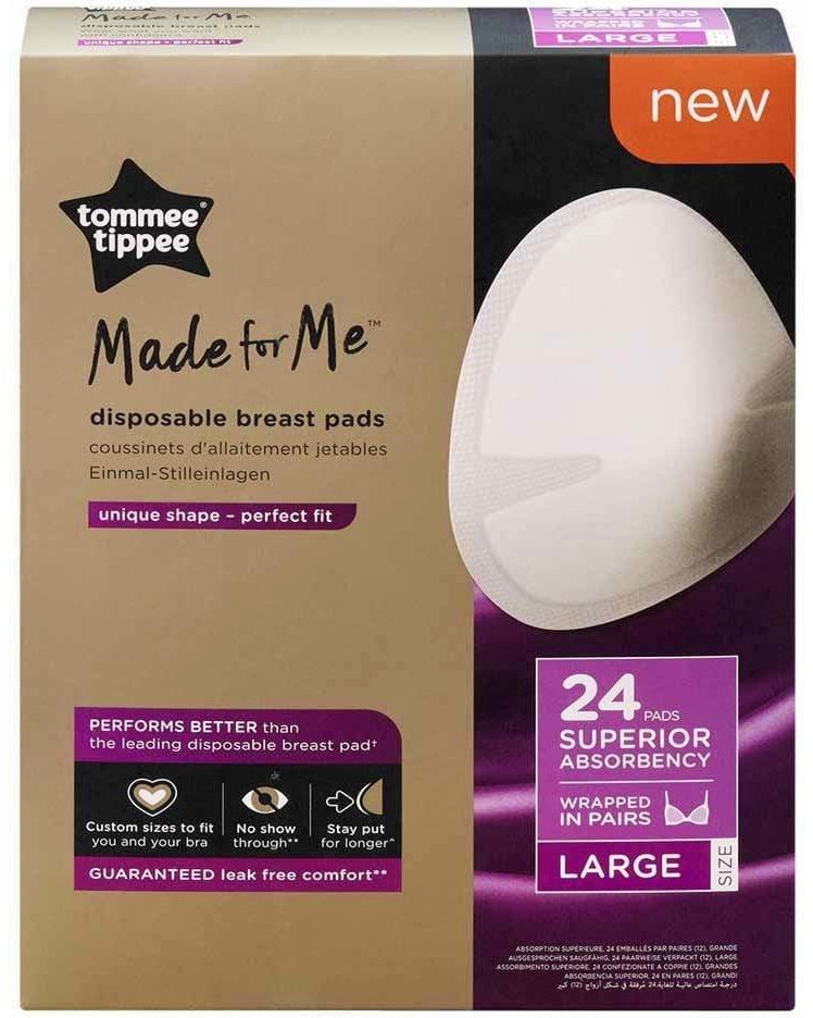 ��������� �� �������� Tommee Tippee Made for Me Large - 24 � 100 ���� - �������