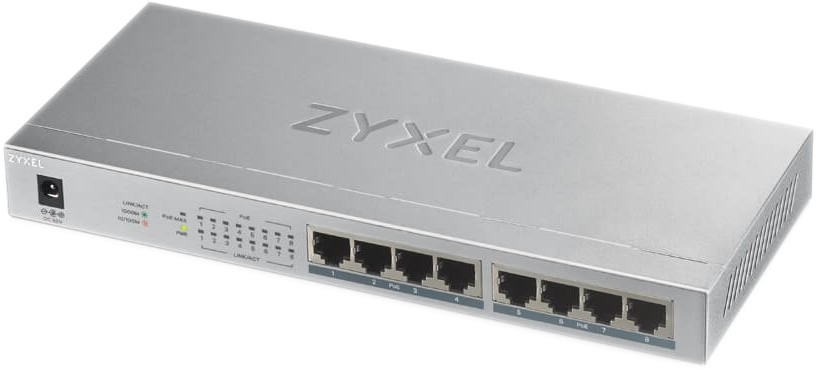  ZyXEL GS1008-HP - 8 PoE+ , 1000 Mbps - 