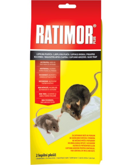 Лепящи ленти за мишки и плъхове Ratimor - 2 броя - 