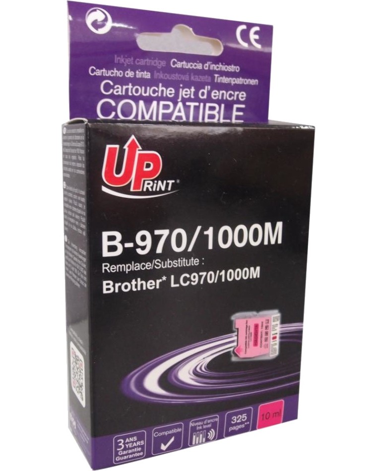 Касета с мастило за принтер UPrint LC1000 Magenta Касета с мастило за принтер UPrint LC1000 Magenta - 325 страници -