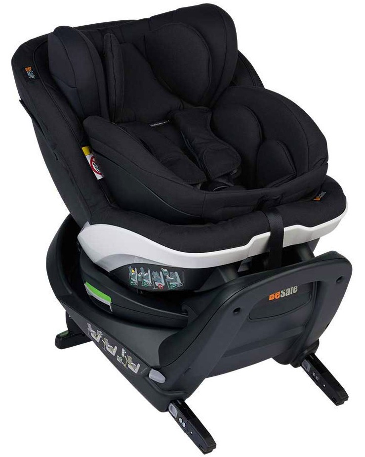Детско столче за кола BeSafe iZi Turn B i-Size Fresh Black Cab - За Isofix система, от 0+ месеца до 4 години - столче за кола