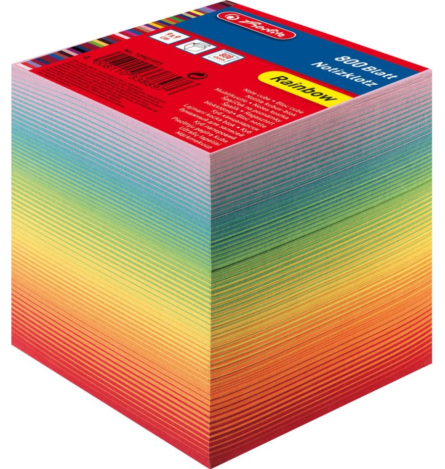   Herlitz Rainbow - 800    9 x 9 cm - 