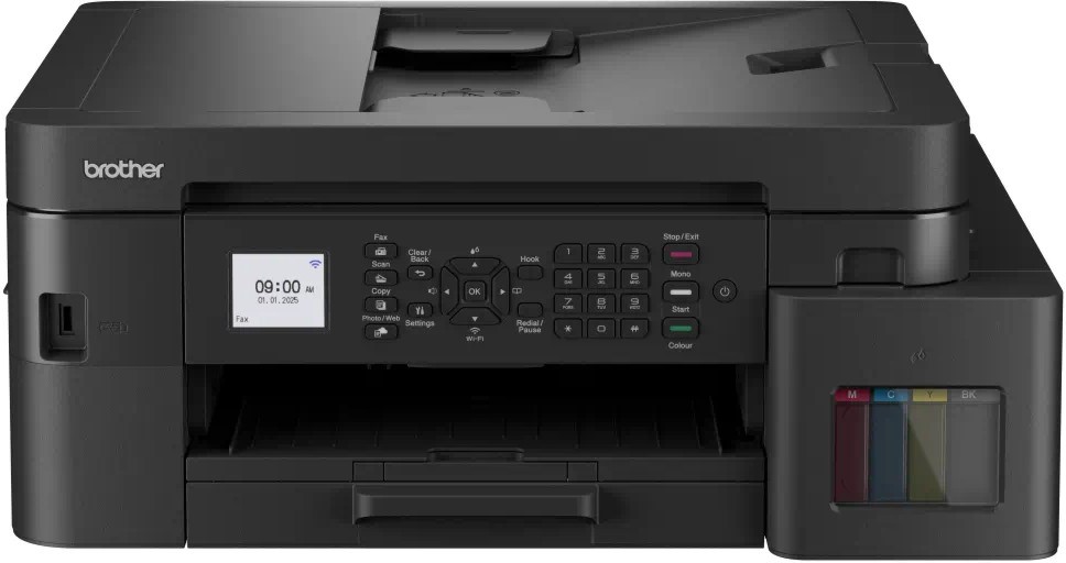 Мултифункционално мастиленоструйно устройство Brother MFC-T930DW Мултифункционално мастиленоструйно устройство Brother MFC-T930DW - Цветен принтер / копир / скенер / факс, 2400 x 600 dpi, 17 ipm, Wi-Fi, LAN, USB, А4, ADF -