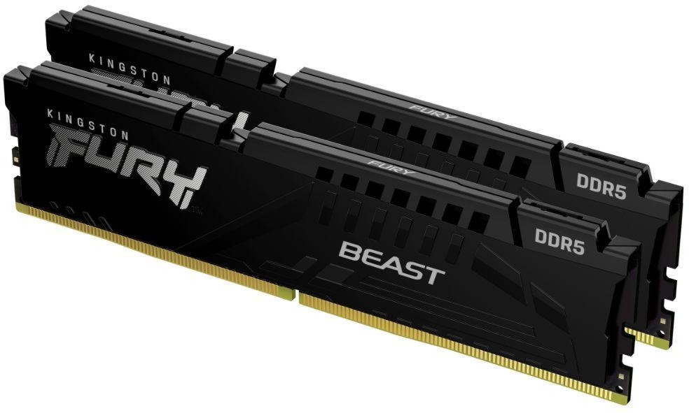 RAM памет Kingston FURY Beast KF556C36BBEK2-128 RAM памет Kingston FURY Beast KF556C36BBEK2-128 - 128 GB (2 x 64 GB), DDR5, 5600 MHz, CL36, Dual Channel -