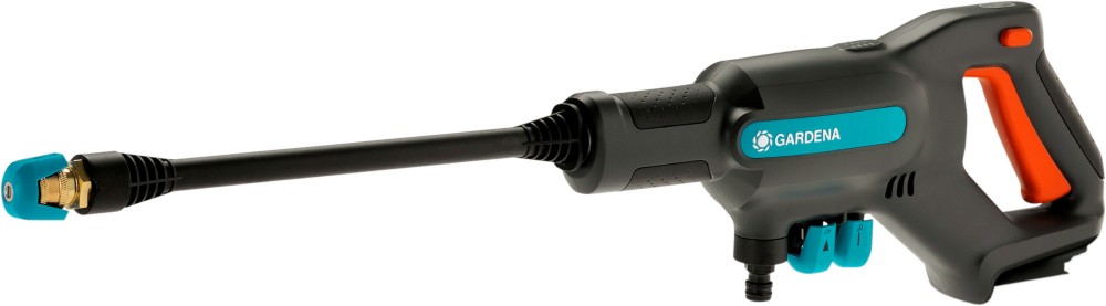 Акумулаторна водоструйка Gardena AquaClean 24/18V P4A Set Акумулаторна водоструйка Gardena AquaClean 24/18V P4A Set - С батерия, зарядно и аксесоари -