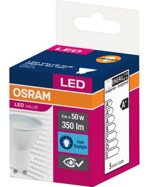LED  Osram -   5 W   GU10 - 