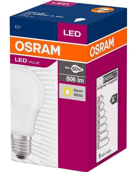 LED  Osram -   9 W   E27 - 