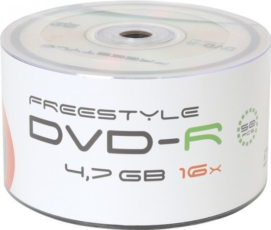 DVD-R Omega Freestyle 4.7 GB DVD-R Omega Freestyle 4.7 GB - 50 диска със скорост на записване до 16x -