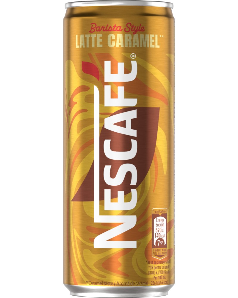    NESCAFE Barista Style Latte Caramel - 250 ml,  - 