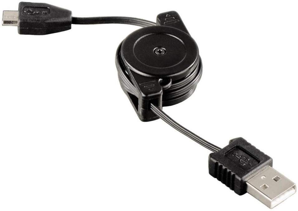 Ролетен кабел USB към micro USB Hama - С регулируема дължина - 
