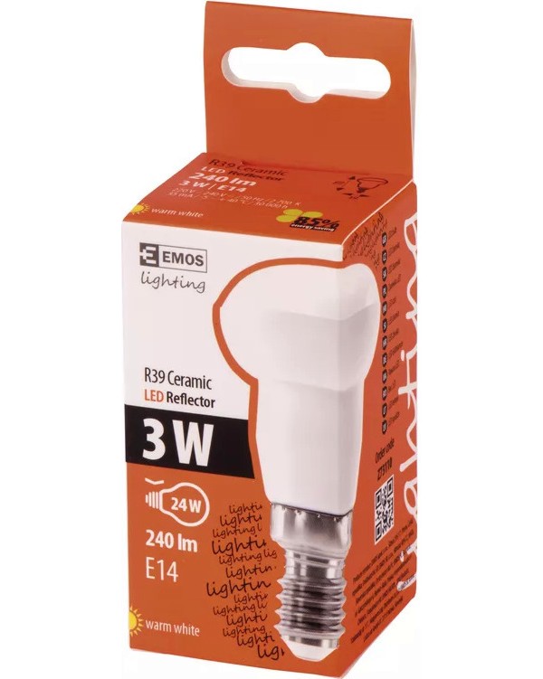 LED  Emos R39 E14 3 W 2700K - 240 lm - 