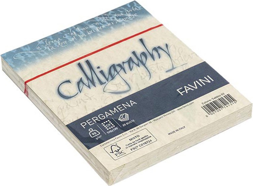   Favini Calligraphi Pergamena - 25    17 x 17 cm - 